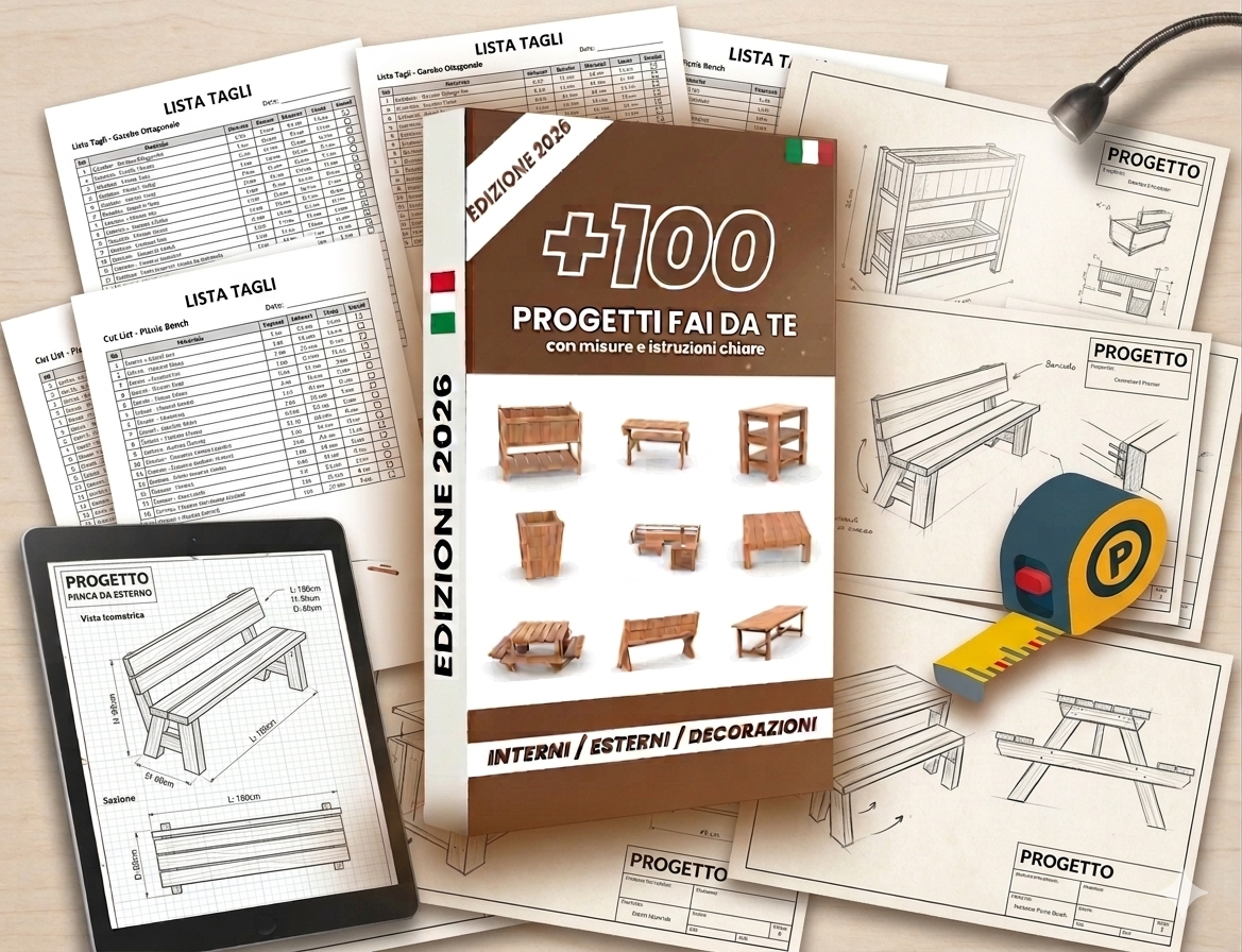 +100 PROGETTI IN LEGNO (3 BONUS INCLUSI)