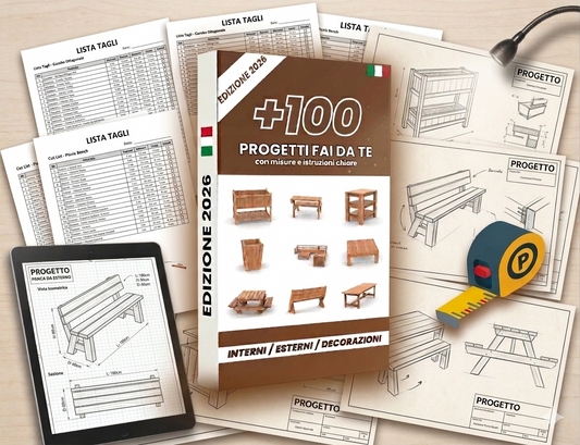 +100 PROGETTI IN LEGNO (3 BONUS INCLUSI)