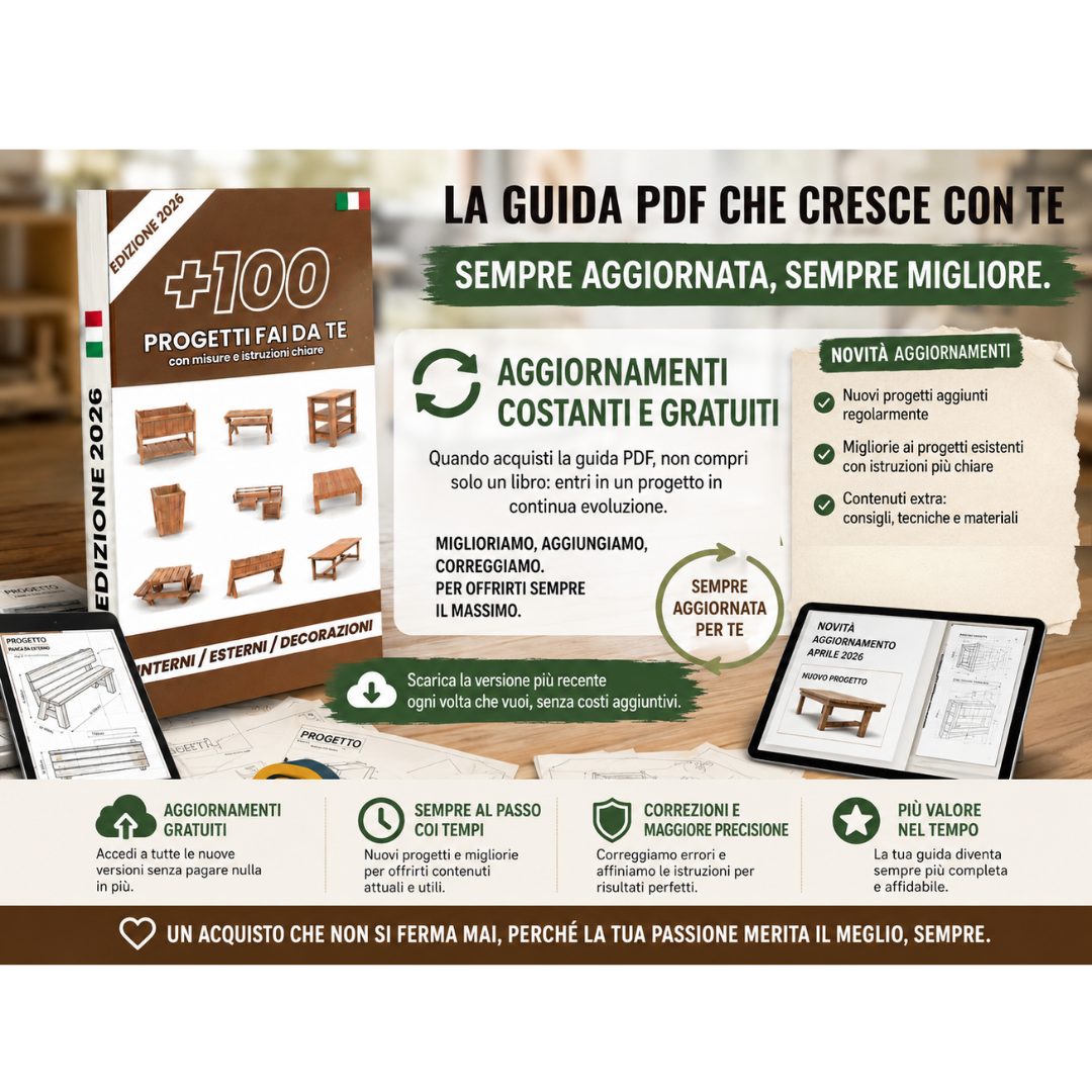 +100 PROGETTI IN LEGNO (3 BONUS INCLUSI)